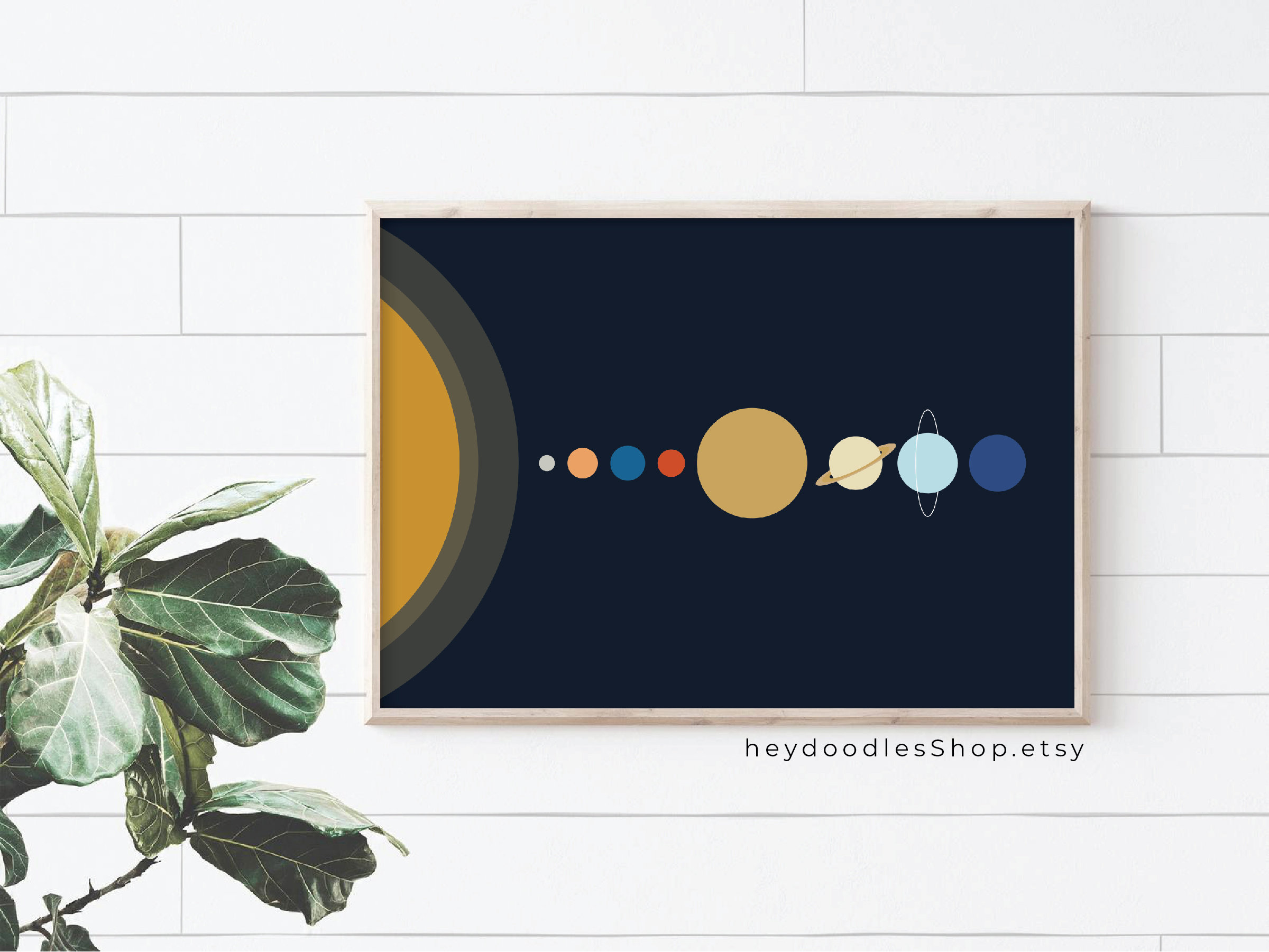 Solar System Printable Wall Art Digital Print Neutral Wall Art Outer ...