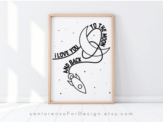I Love You To The Moon And Back Printable Wall Art Moon And Etsy I Love You To The Moon And Back Printable Wall Art Moon And Etsy