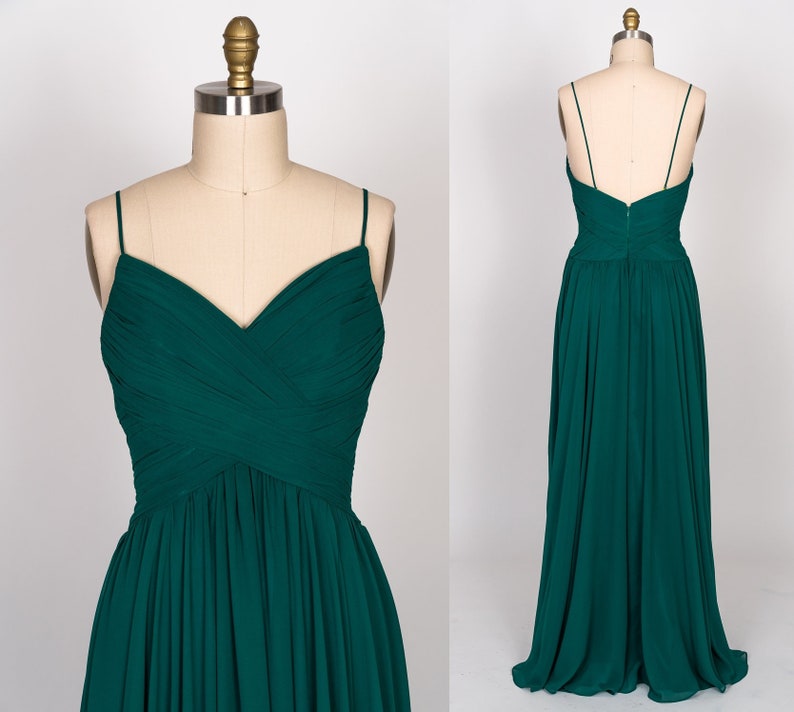 Cross-pleated Spaghetti Strap Chiffon Dress Wisteria