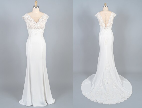 light lace wedding dress