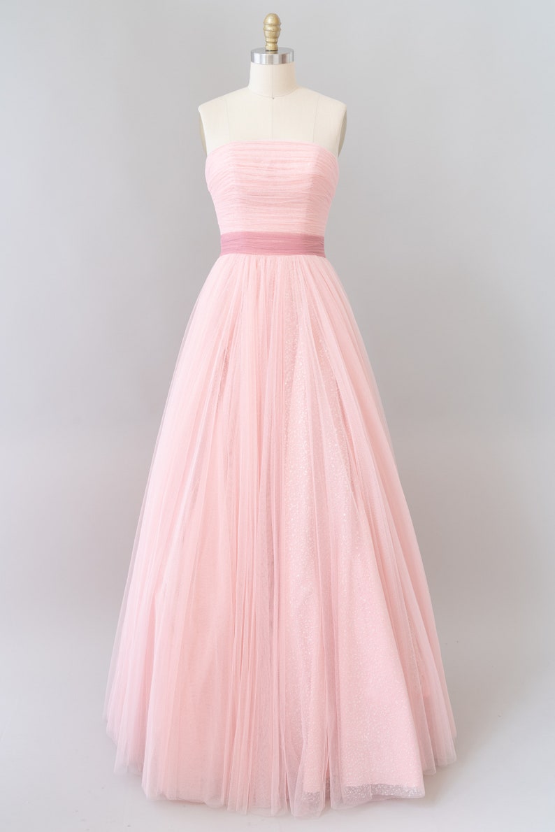 pink sparkle gown