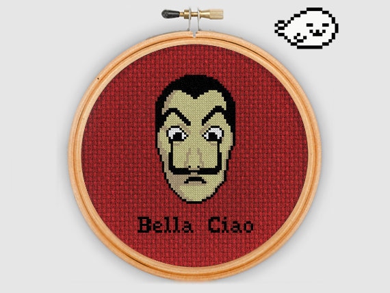 La Casa De Papel Tv Series Money Heist Dali Mask Etsy