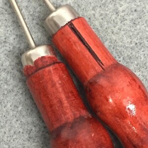 Blemished Wooden Handle Awl Jewelry Making and Beading Craft Tool