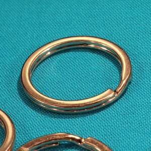 25mm Split Key Ring Rose Gold Iron Based Alloy Jewelry and Craft Findings - 1055