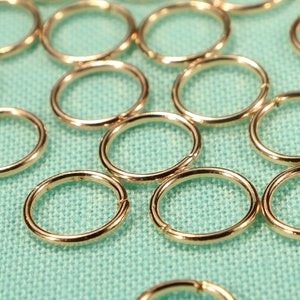 7mm Rose Gold Open Jump Ring Findings - 0404