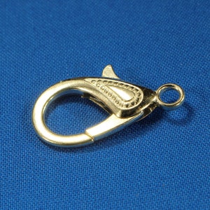 29mm Alloy Lobster Claw Clasps Snap Hooks 4pcs Gold