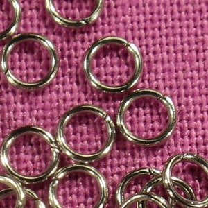 3mm Stainless Steel Silver Tone Open Jump Ring Findings - 1022