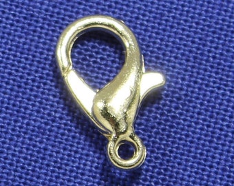 12mm Silver Tone Lobster Clasp Findings - 0055