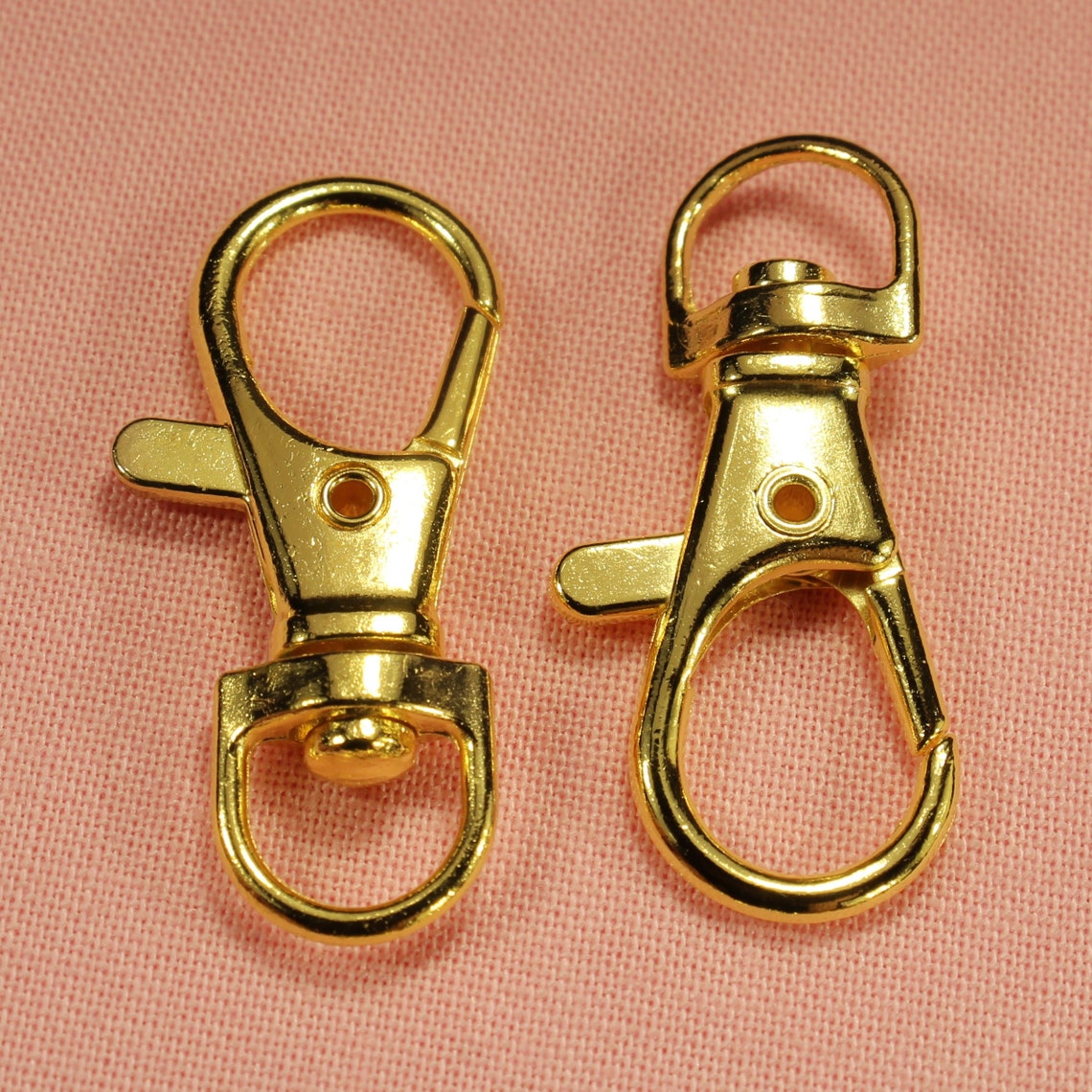 Swivel Lobster Clasp 35mm Gold Plated Iron Based Alloy Key Etsy