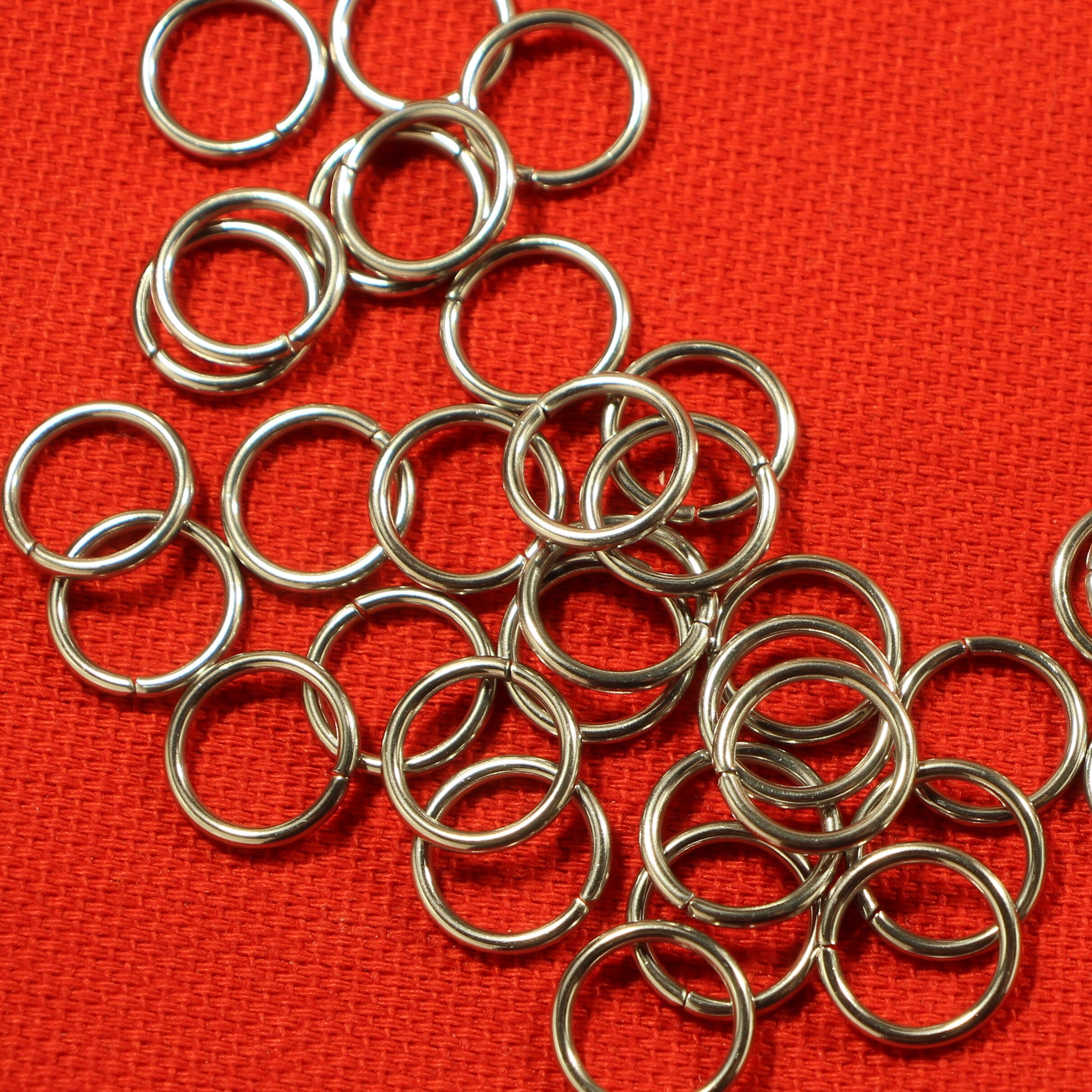 10mm Stainless Steel Open Jump Ring Findings 0205 Etsy