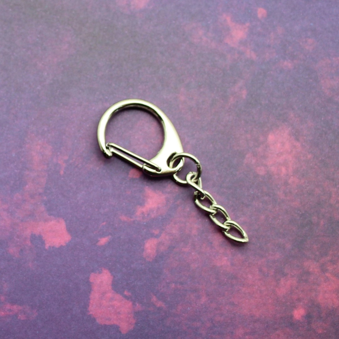 47mm Triggerless Lobster Clasp Key Ring With Extender Chain Etsy