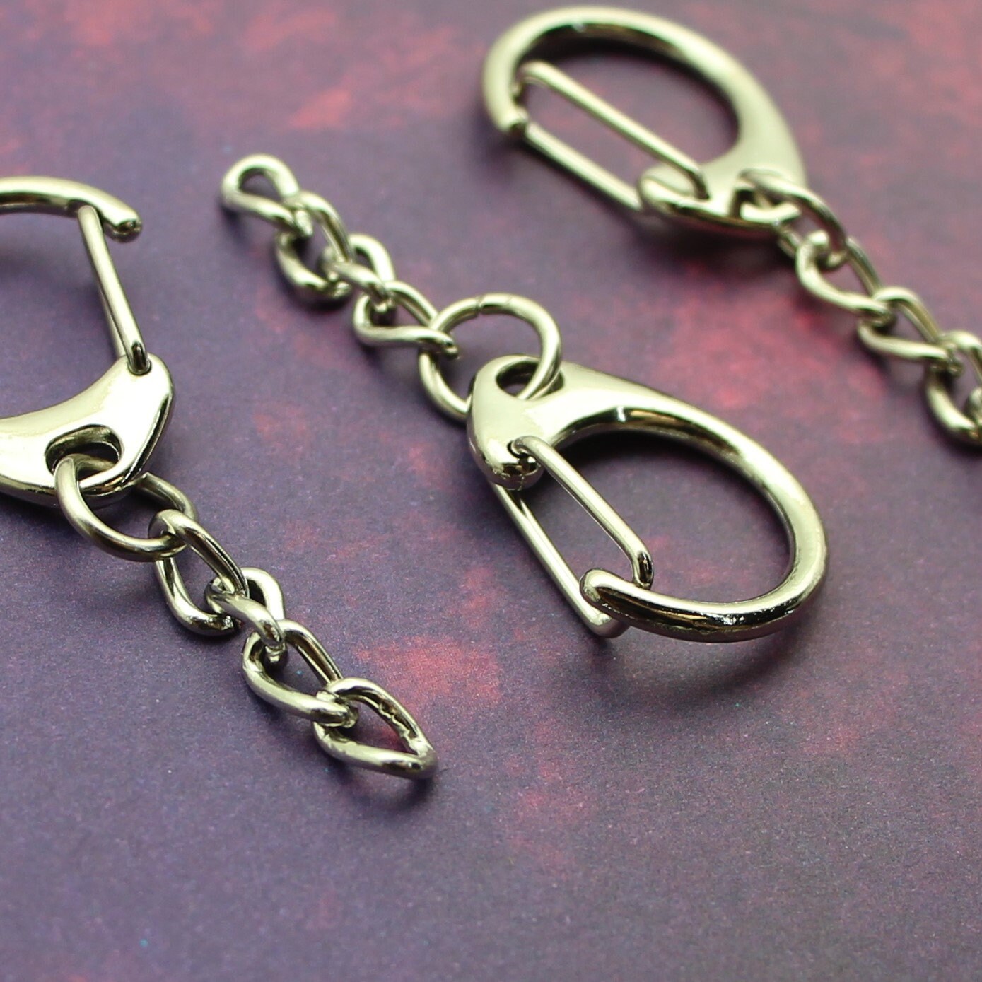 47mm Triggerless Lobster Clasp Key Ring With Extender Chain Etsy