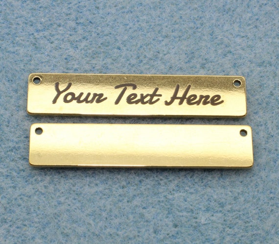 Personalized Rectangle 39mm Gold Plated 304 Stainless Steel - Etsy