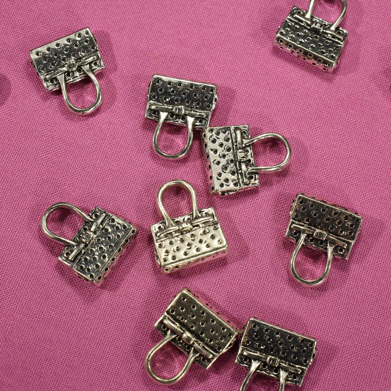 Purse Or Handbag 19mm Antique Silver Tone Double Sided Ladies Etsy