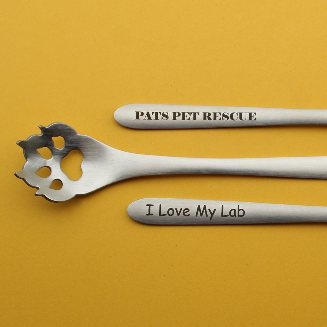 Personalized Paw Print Stir Spoon With Claws 5 3/4