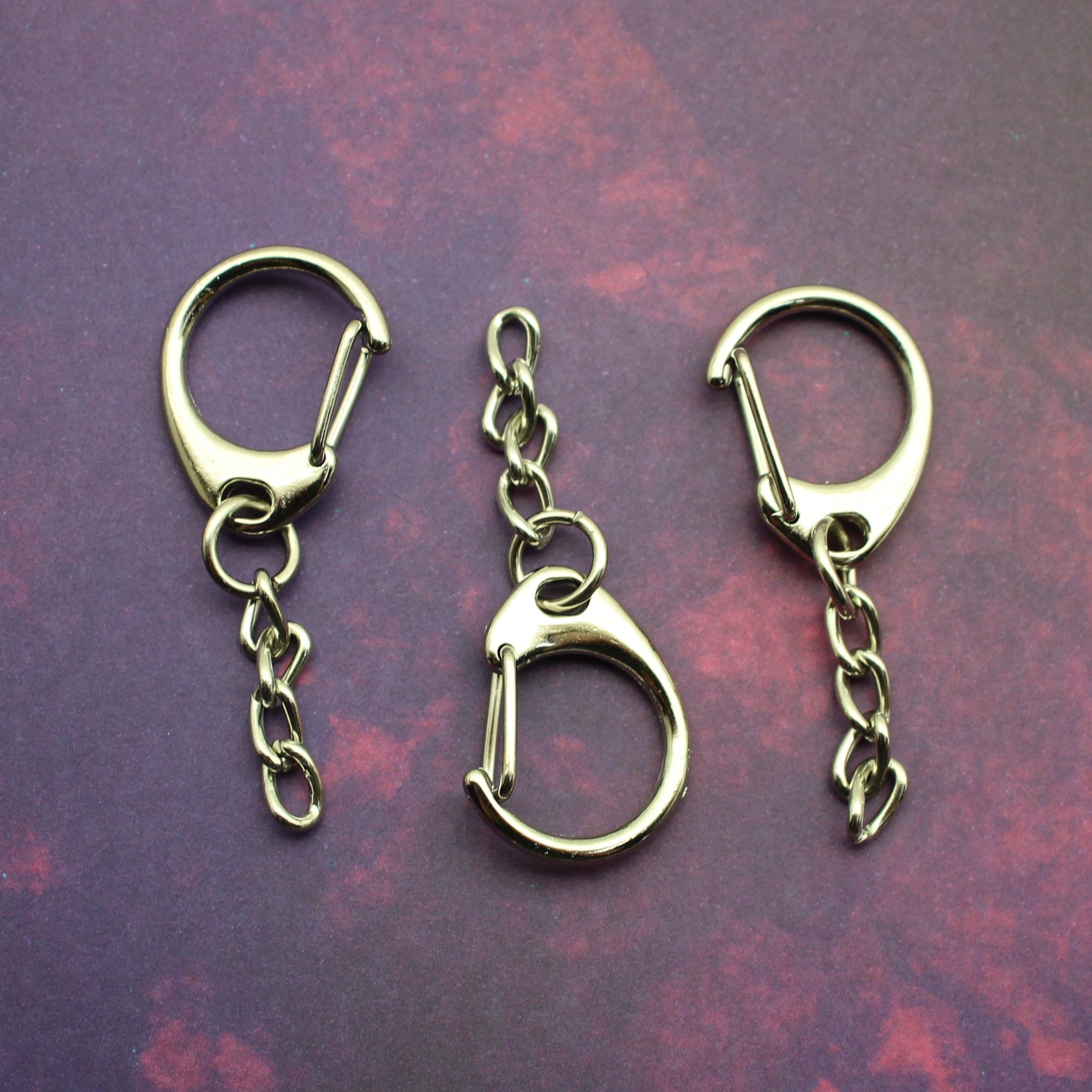 47mm Triggerless Lobster Clasp Key Ring With Extender Chain Etsy