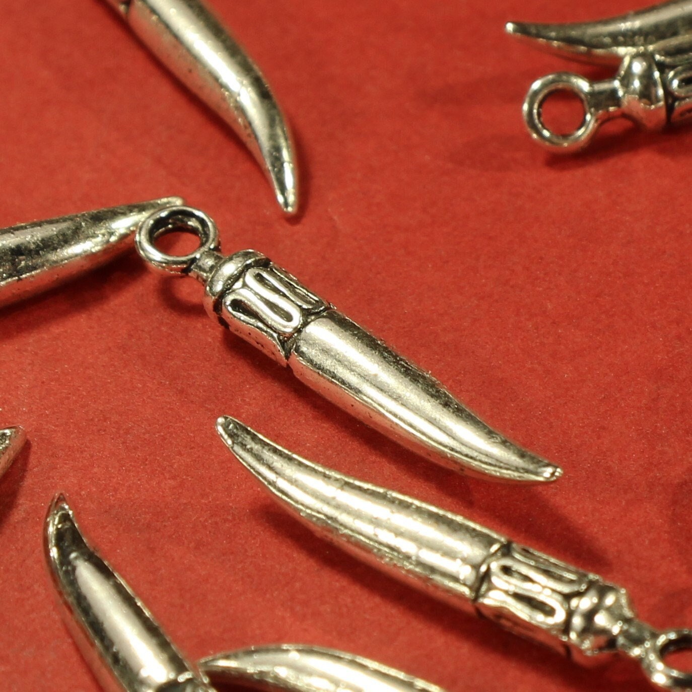 Claw 25mm Antique Silver Tone 3D Animal Charms - 1113 - Etsy