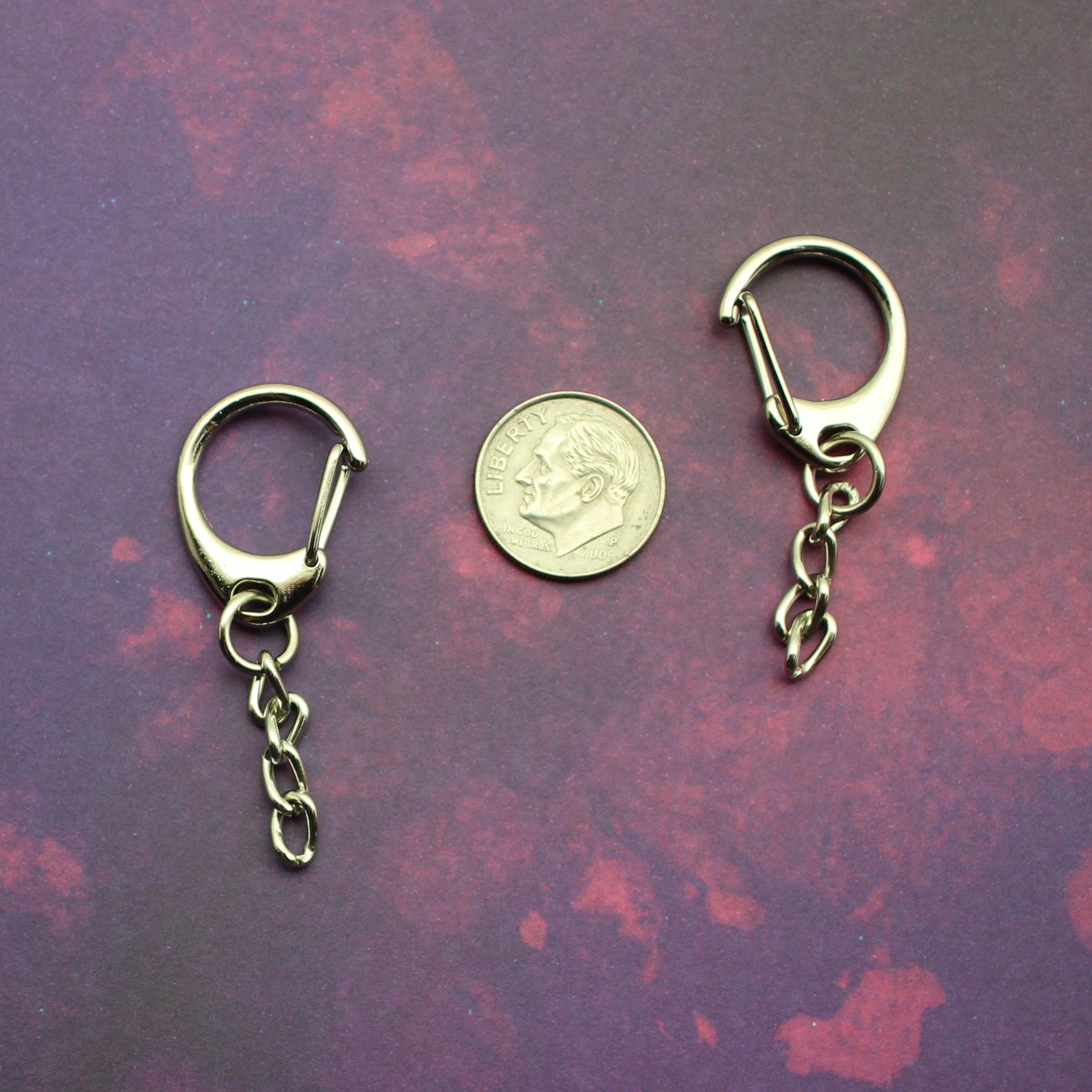 47mm Triggerless Lobster Clasp Key Ring With Extender Chain Etsy