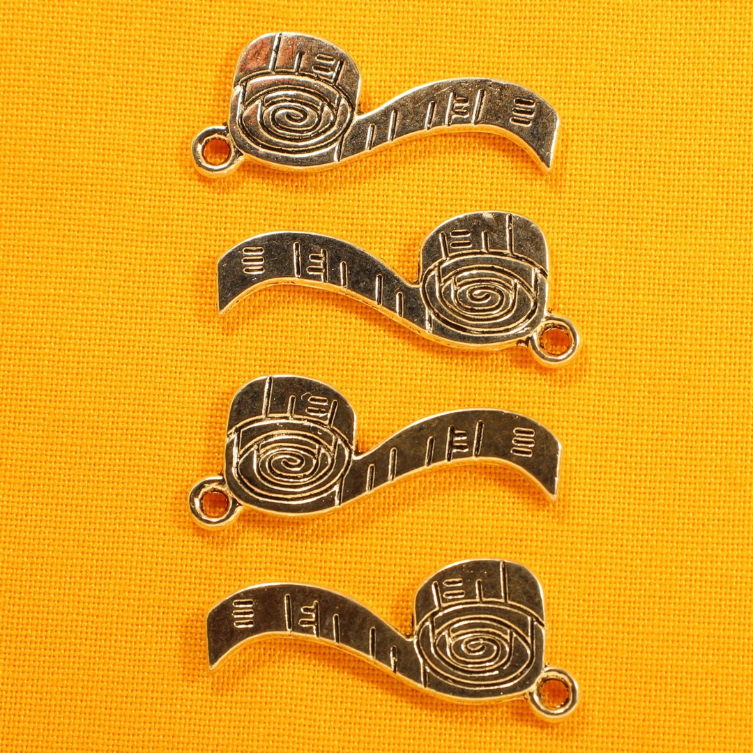 Seamstress Tape Measure 28mm Antique Silver Tone Double Sided Sewing