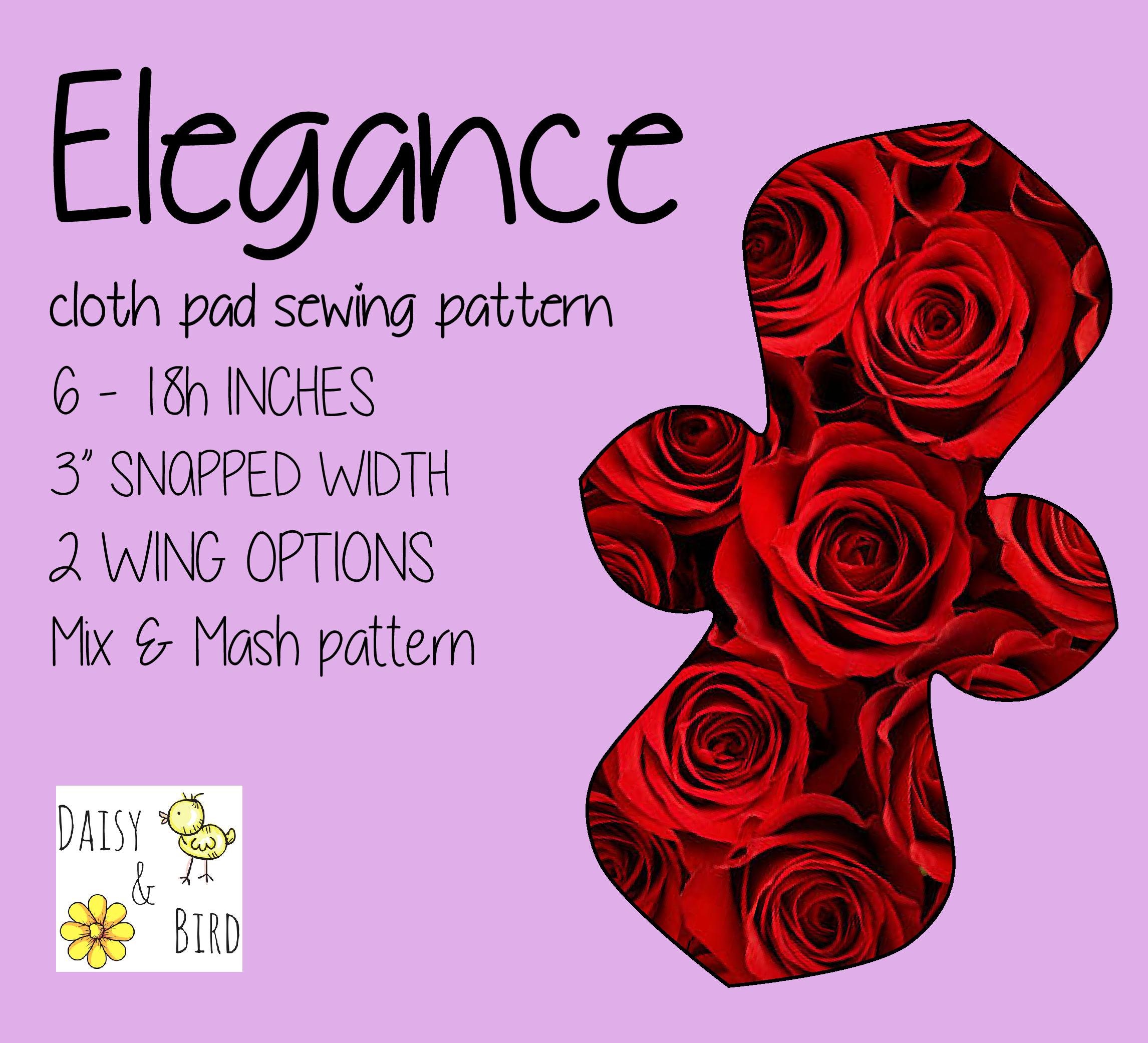 Cloth Pad Pattern - Elegance 3" - 6 - 18" Full Bundle - Etsy