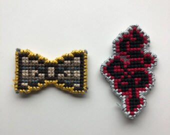 Angel and Demon's Tie and Tattoo Cross Stitch
