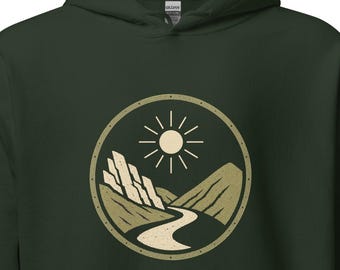 Rockhound Country Hoodie, Vintage Rockhounding Hooded Sweatshirt, Geology Gift, Rock Collector Camping Hiking Apparel