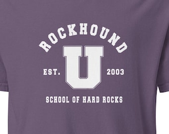 Rockhound U T-Shirt, Vintage Geology Geologist, Rock Collector Tee, Lapidary Gift, Gem Hunting Shirt, Mineral Lover, Outdoor Adventure Tee