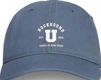 Rockhound U Cap, Vintage Comfort Colors Washed Hat, Geology Geologist Gift, Rock Collector Hat, Lapidary Artist Gift, Outdoor Adventure Cap