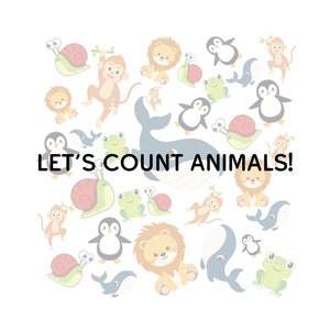 Animal Counting Math Worksheet Animals Animal Worksheet for Kids Learn ...