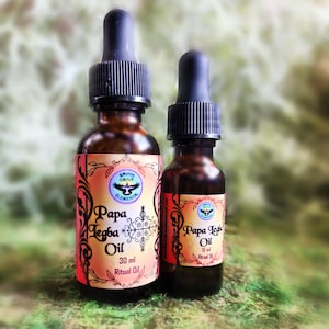 PAPA LEGBA Anointing Oil - Handcrafted Conjure Hoodoo Oil - Summon, invoke, n bring forth the Power of the Guardian of the Crossroads