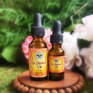 St. Michael Oil - Traditionally, the Power of St. Michael is called on for powerful protection and defense!  Conjure Hoodoo ArchAngel Oil