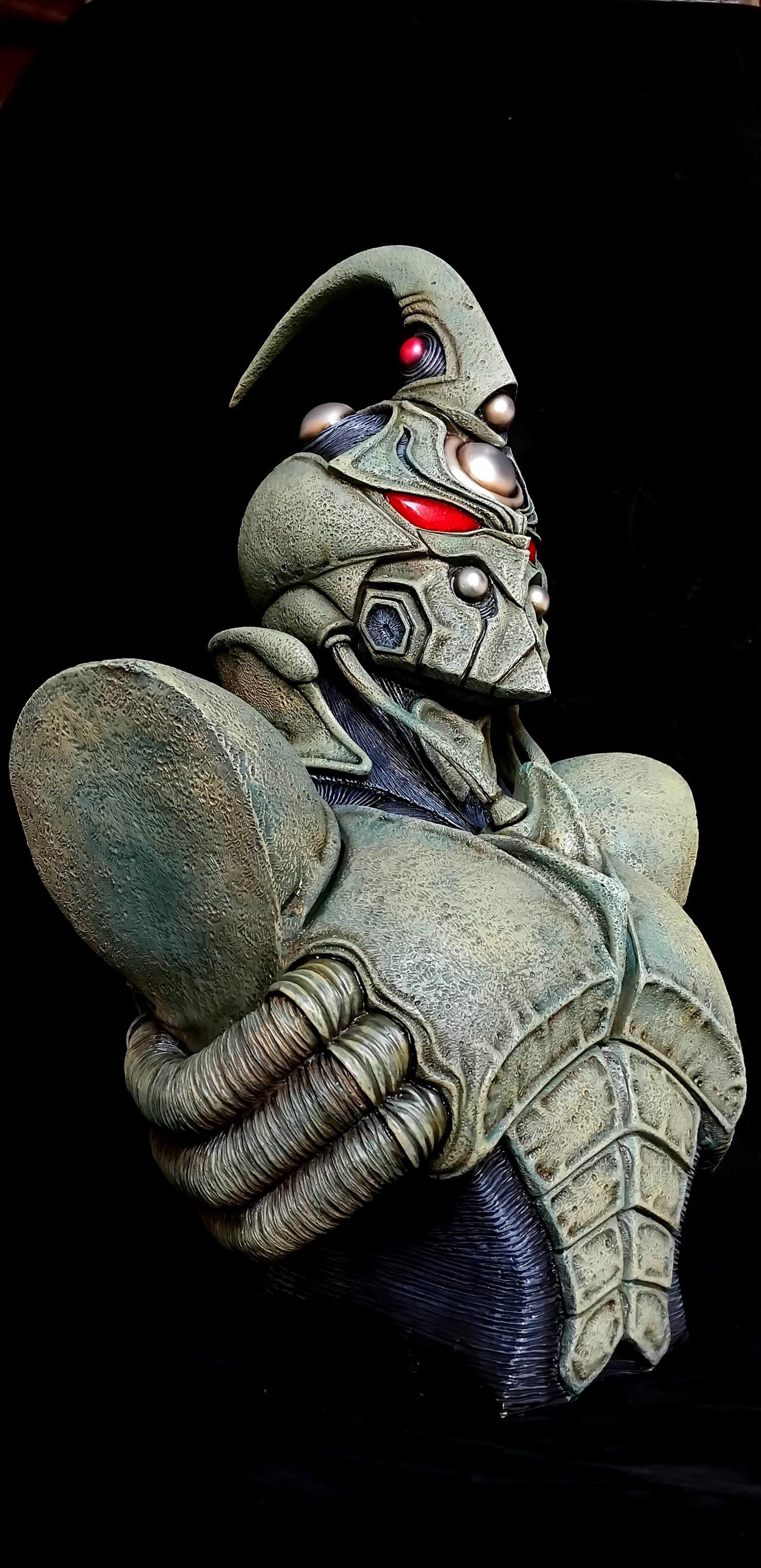 Guyver 0 Bust 1:2 Scale | Hand-painted Resin Sculpture - Etsy