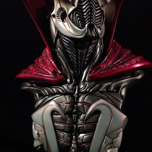Mecha Spawn Bust 1/2 Scale, Hand-Painted Cyber-Demon Statue, Hand-Sculpted Collectible