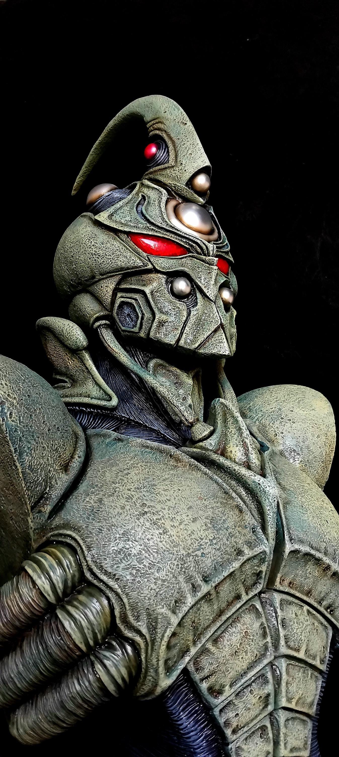 Guyver 0 Bust 1:2 Scale | Hand-painted Resin Sculpture - Etsy