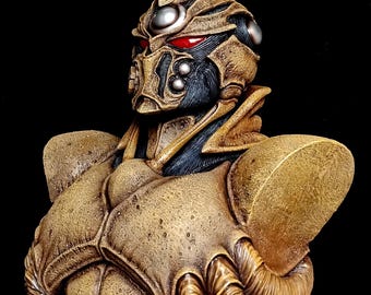 Guyver II Bust Statue – 1/2 Scale Resin Sculpture, Bio-Booster Armor Collectible