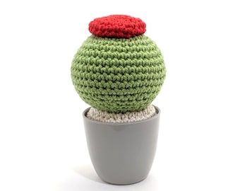 Cactus a ganchillo con maceta, Peluche Amigurumi Cactus. Decoración de hogar, Planta de escritorio. Listos para ser enviados