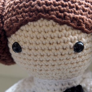 Patrón amigurumi a ganchillo de la Princesa Guerrera Muñeca Princesa intergaláctica Detallado Fototutorial en español, inglés, italiano imagen 5