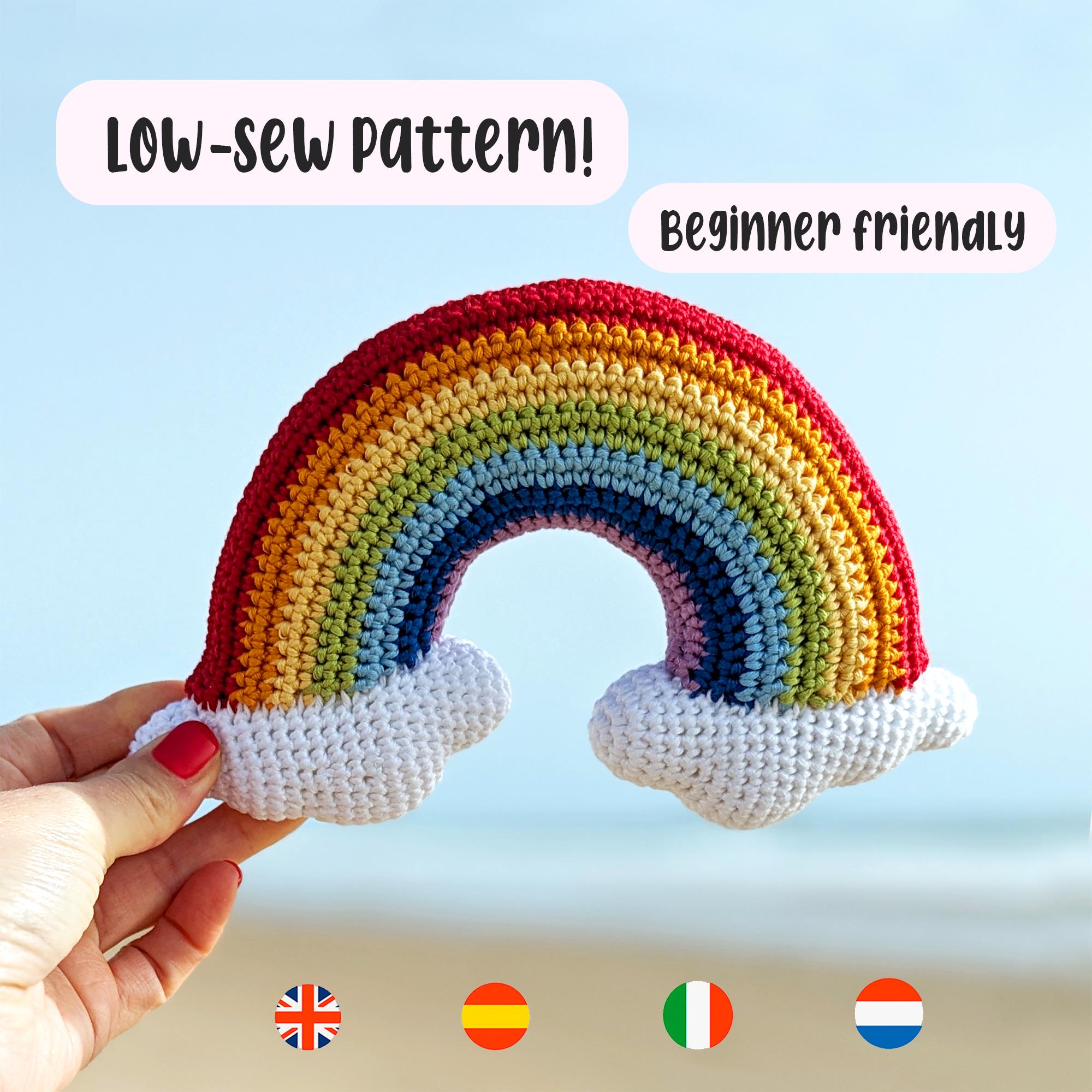 40 Rainbow Crochet Patterns to Brighten Home Decor, Gifts, and Everyday Accessories 28 Crochet Rainbow Amigurumi Pattern Low-sew and beginner