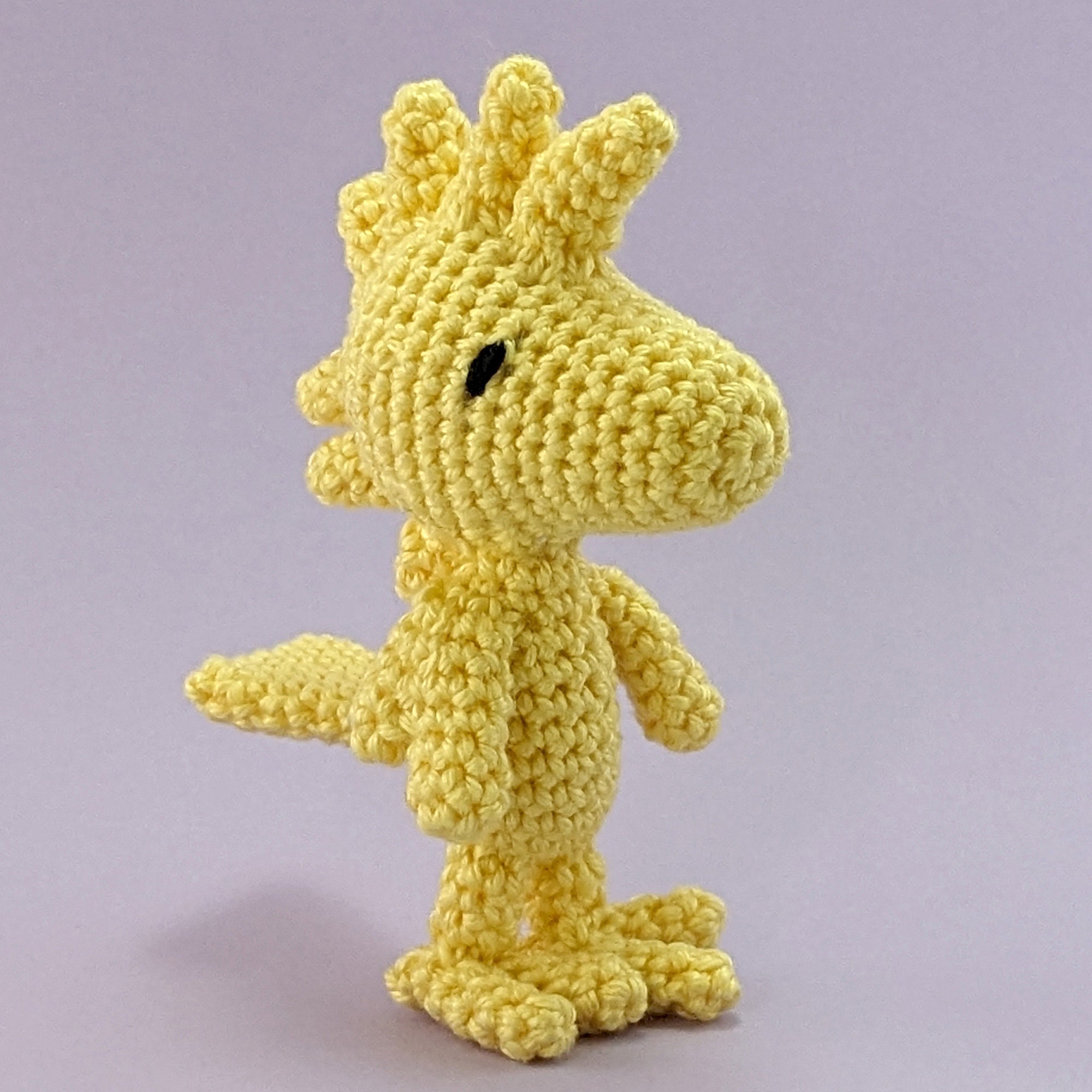 かぎ針編みのスヌーピー＆ウッドストックのアミグルミ：100%コットンの