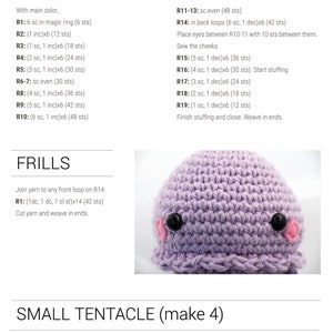 PDF Crochet Jellyfish Amigurumi Pattern Jellyfish plushie pattern tutorial in english, español, italiano image 10