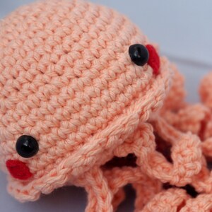 PDF Crochet Jellyfish Amigurumi Pattern Jellyfish plushie pattern tutorial in english, español, italiano image 6