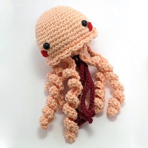 PDF Crochet Jellyfish Amigurumi Pattern Jellyfish plushie pattern tutorial in english, español, italiano image 4