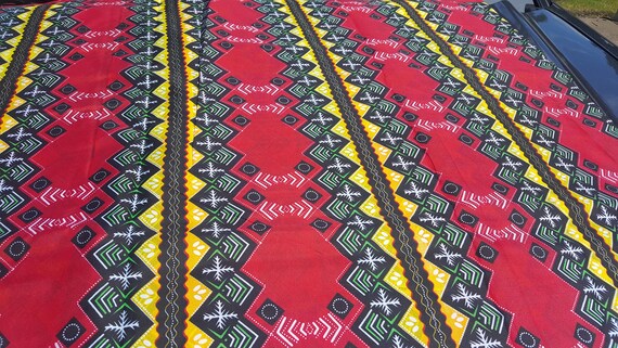 African Quality Wax Print Kente Ankara Fabric Ghana Etsy