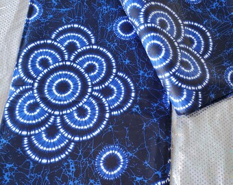 African Quality blue Fabric Fabric 100% cotton