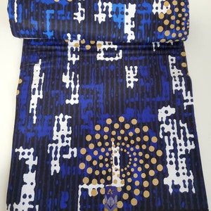 Blue African Cotton fabric