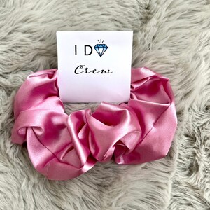 Bridesmaid scrunchies, silk bridesmaid scrunchies, soft bridal scrunchie, bridesmaid proposal gifts