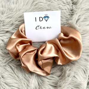 Bridesmaid scrunchies, silk bridesmaid scrunchies, soft bridal scrunchie, bridesmaid proposal