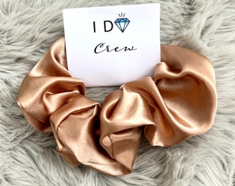 Bridesmaid scrunchies, silk bridesmaid scrunchies, soft bridal scrunchie, bridesmaid proposal