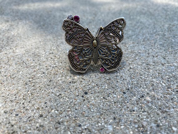 Sterling Silver Butterfly Ring, butterfly ring silver, sterling silver ring