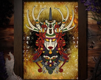 Freyja Artwork, Norse Goddess, Goddess Art, Viking Art, Viking God, Norse Mythology, Freya Altar Art, Freya Poster, Pagan Home Decor